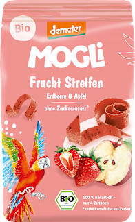 Fruchtgummi Streifen Erdbeere & Apfel, ab 3 Jahren  MOGLi