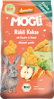 Kinderkekse Rübli mit Karotte & Dinkel ab 3 Jahren  MOGLi