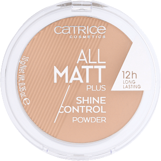 All Matt Plus Shine Control pudră compactă 030 Warm Beige CATRICE