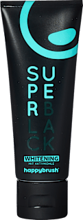Zahnpasta Super Black mit Aktivkohle happybrush