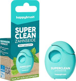 Zahnseide Super Clean gewachst happybrush