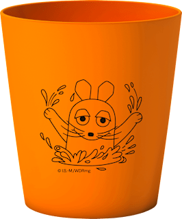 Zahnputzbecher "Die Maus"- Orange Hydrophil