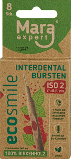Interdentalbürsten Holz ecosmile 0,5 mm ISO 2 mittelfein Mara