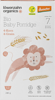Porridge 4-Korn ab dem 7. Monat Löwenzahn Organics