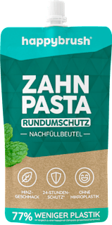 Zahnpasta Rundumschutz Nachfüllbeutel happybrush