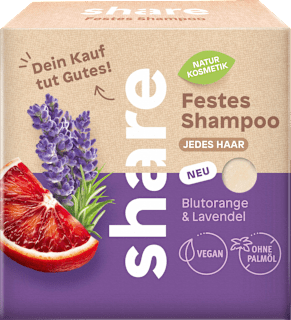 festes Shampoo Blutorange & Lavendel share