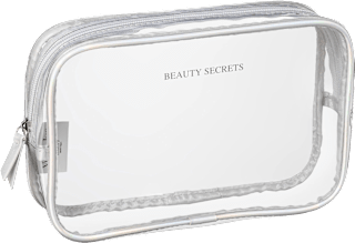 Kosmetiktasche silber transparent   Vito & Joe