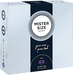 Kondome ultradünn, Breite 69 mm (XXXL) MISTER SIZE