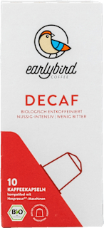 Kaffeekapseln Decaf, entkoffeiniert earlybird coffee