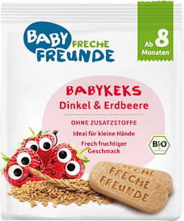 Babykekse Dinkel und Erdbeere ab dem 8. Monat Freche Freunde