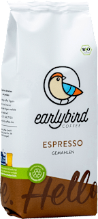 Espresso, gemahlen earlybird coffee