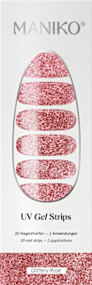 UV Nagelfolien Glittery Rosé Maniko