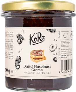 Schokoaufstrich Dattel Haselnuss Creme KoRo
