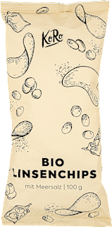 Linsenchips mit Meersalz KoRo