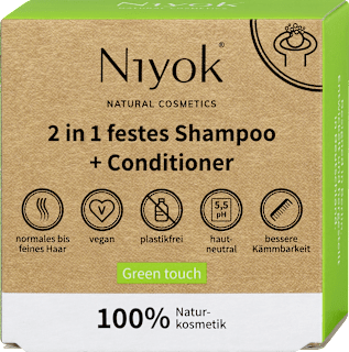 2in1 festes Shampoo + Conditioner Green touch Niyok®