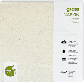 Servietten beige (16x16cm) creapaper