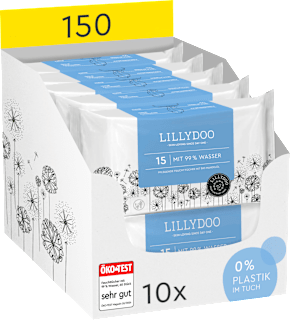 Feuchttücher 99 % Wasser (10x15 St) Lillydoo