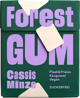 Kaugummi, Cassis Minze, zuckerfrei Forest GUM