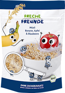 Kindermüsli Banane, Apfel & Blaubeere ab 1 Jahr Freche Freunde