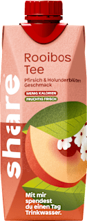 Früchtetee-Mischung Rooibos Tee Pfirsich und Holunderblüten Geschmack share