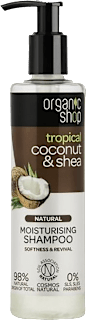 Shampoo idratante al cocco bio e burro di karité bio organic shop