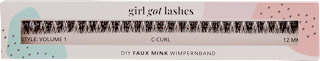 Künstliche Wimpern Volume 1 DIY Wimpernband 8 mm GirlGotLashes