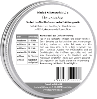 Löwenpads Rotznäschen Löwenkind