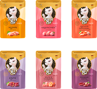 Nassfutter Katze Paté Mix 3, Multipack (6x85 g) KittyCat