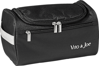 Kulturbeutel Herren schwarz Box Vito & Joe