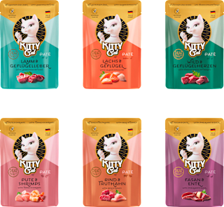 Nassfutter Katze Paté Mix 2, Multipack (6x85 g) KittyCat