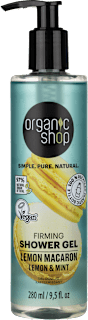 Gel de dus duș Lemon Macaron organic shop