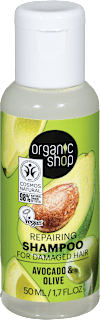 Šampon za poškodovane lase Avocado & Olive organic shop