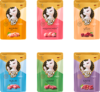 Nassfutter Katze Paté Mix 1, Multipack (6x85 g) KittyCat