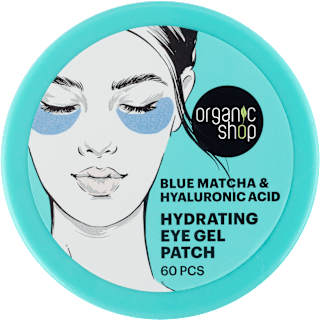 Patch occhi in gel idratanti blu matcha e acido ialuronico organic shop