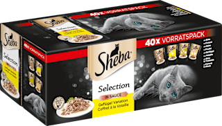 Nassfutter Katze Selection in Sauce Geflügel Variation Vorratspack Sheba