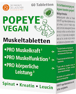 Popeye vegane Muskeltabletten 60 St Madaus & Lauscher