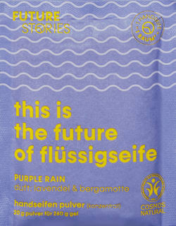 Handseifenpulver Purple Rain - Lavendel & Bergamotte Future Stories