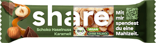 Nussriegel, Schoko Haselnuss Karamell share