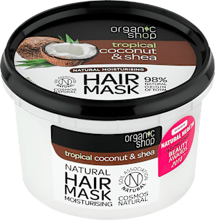 Maschera idratante capelli al cocco bio e burro di karité bio organic shop