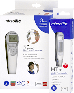 Bezdotykový teplomer NC200 + Darček Teplomer MT808 microlife