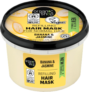 Mască de păr tonifiantă cu banane și iasomie organic shop