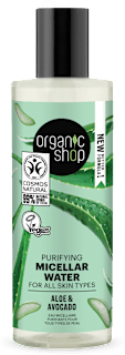 Acqua micellare purificante aloe e avocado organic shop