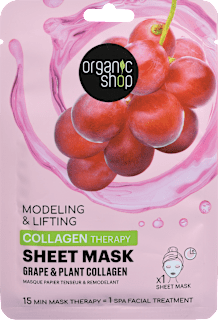 Maska za obraz Collagen, v obliki krpice organic shop