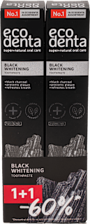 Pachet promotional special - Pasta de dinti Black Whitening, cu carbune si Teavigo ecodenta