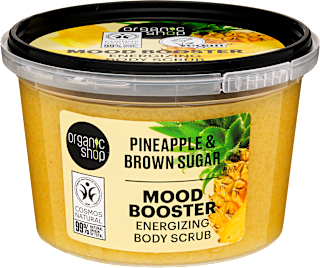 Energetizáló testradír ananásszal és barna cukorral organic shop
