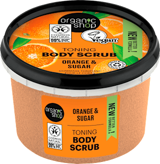 Exfoliant pentru corp cu portocale de Sicilia organic shop