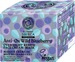 Obnovitvena nočna krema za obraz Blueberry Siberica Anti-Ox Wild Blueberry NATURA SIBERICA
