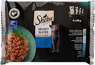 Alutasakos macskaeledel Select Slices, halválaszték Sheba
