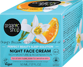 Nočna krema za obraz Orange Blossom organic shop