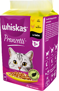 Cibo umido per gatti adulti Pranzetti carni bianche whiskas